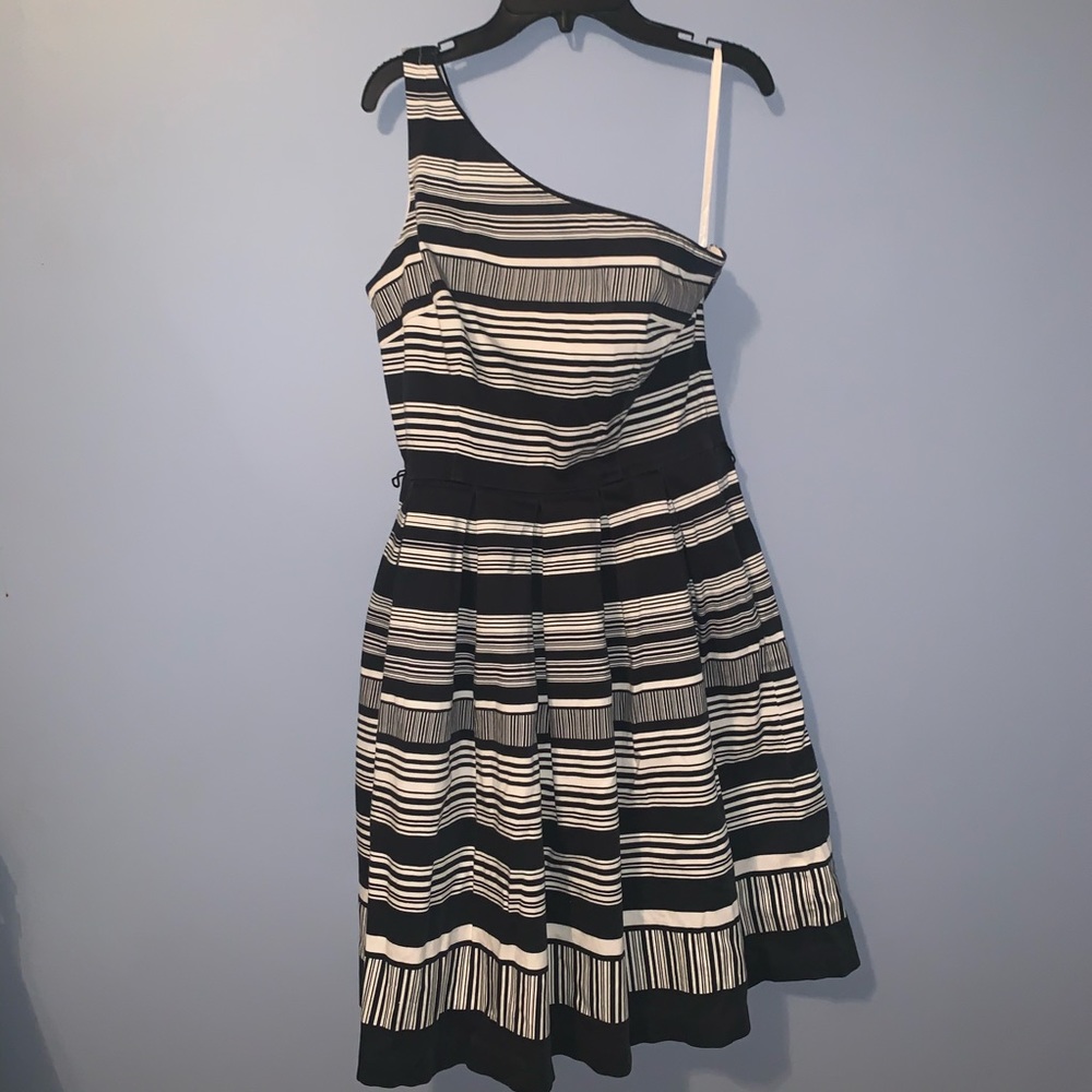 White House Black Market one shoulder dress
